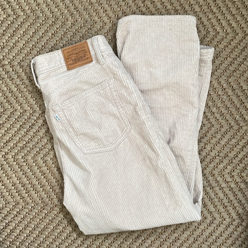 Levi's - Ribcage Straight Ankle - Corduroy - Khaki Cream - 31x27